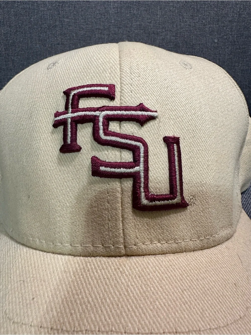 FSU Embroidered Logo Baseball Cap in Yellow